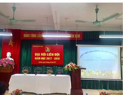 Đại hội Liên đội trường THCS Ba Đình nhiệm kì 2017 - 2018